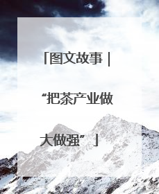 图文故事｜“把茶产业做大做强”