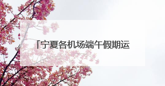 宁夏各机场端午假期运送旅客7.29万人次