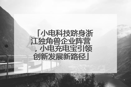 小电科技跻身浙江独角兽企业阵营，小电充电宝引领创新发展新路径