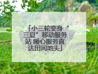 小三轮变身“三夏”移动服务站 暖心服务直达田间地头