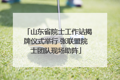 山东省院士工作站揭牌仪式举行 张联盟院士团队现场助阵