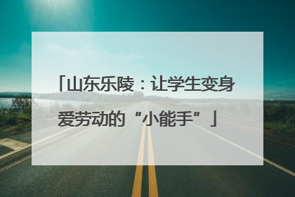 山东乐陵：让学生变身爱劳动的“小能手”