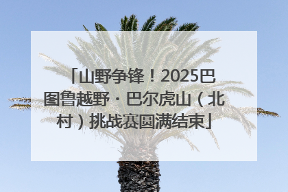 山野争锋！2025巴图鲁越野・巴尔虎山（北村）挑战赛圆满结束