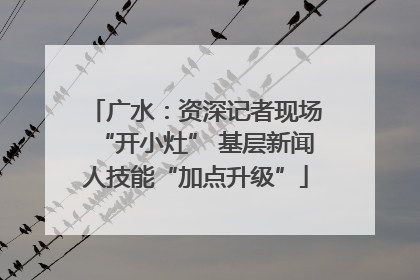 广水：资深记者现场“开小灶” 基层新闻人技能“加点升级”