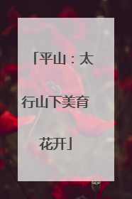 平山：太行山下美育花开