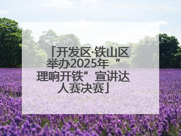 开发区·铁山区举办2025年“理响开铁”宣讲达人赛决赛