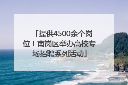 提供4500余个岗位！南岗区举办高校专场招聘系列活动