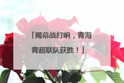 揭幕战打响，青海青超联队获胜！