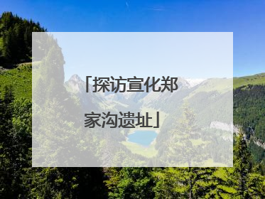探访宣化郑家沟遗址