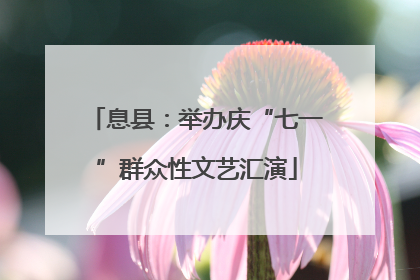 息县：举办庆“七一”群众性文艺汇演