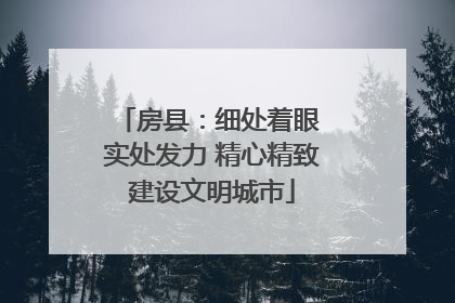 房县：细处着眼 实处发力 精心精致建设文明城市