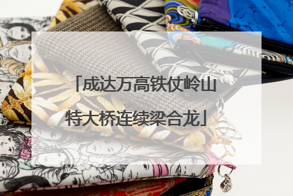 成达万高铁仗岭山特大桥连续梁合龙