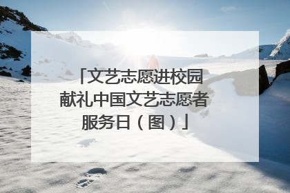 文艺志愿进校园 献礼中国文艺志愿者服务日（图）