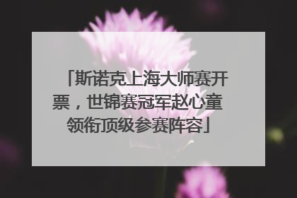 斯诺克上海大师赛开票，世锦赛冠军赵心童领衔顶级参赛阵容
