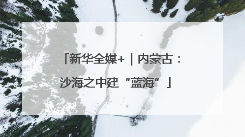 新华全媒+｜内蒙古：沙海之中建“蓝海”