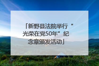 新野县法院举行“光荣在党50年”纪念章颁发活动