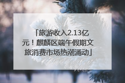 旅游收入2.13亿元!麒麟区端午假期文旅消费市场热潮涌动