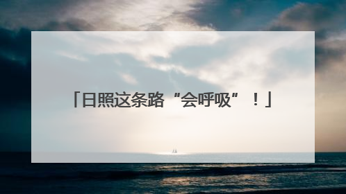 日照这条路“会呼吸”！