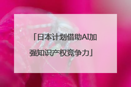 日本计划借助AI加强知识产权竞争力