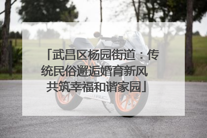 武昌区杨园街道：传统民俗邂逅婚育新风 共筑幸福和谐家园