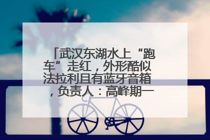 武汉东湖水上“跑车”走红，外形酷似法拉利且有蓝牙音箱，负责人：高峰期一两百人排队