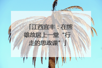 江西宜丰：在熊雄故居上一堂“行走的思政课”