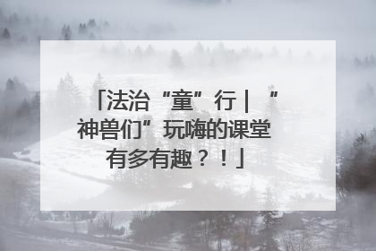 法治“童”行｜“神兽们”玩嗨的课堂有多有趣？！