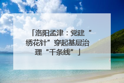 洛阳孟津：党建“绣花针”穿起基层治理“千条线”