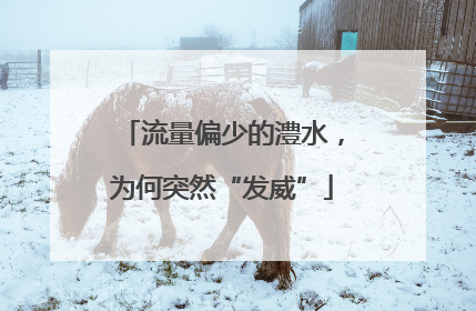流量偏少的澧水，为何突然“发威”