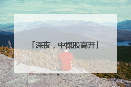 深夜，中概股高开