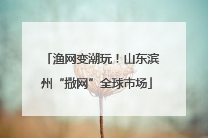 渔网变潮玩！山东滨州“撒网”全球市场