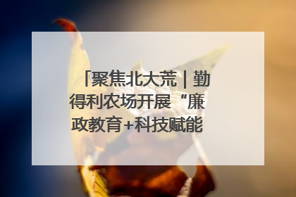 聚焦北大荒｜勤得利农场开展“廉政教育+科技赋能”主题党日活动
