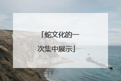 蛇文化的一次集中展示
