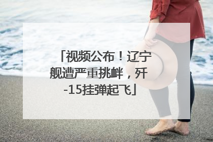 视频公布！辽宁舰遭严重挑衅，歼-15挂弹起飞