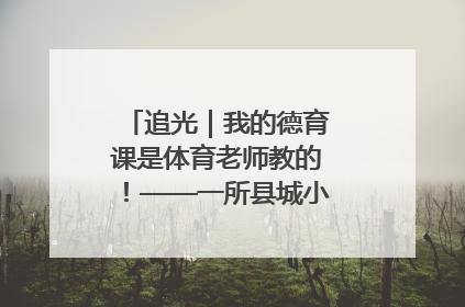 追光｜我的德育课是体育老师教的！——一所县城小学的思政课改革