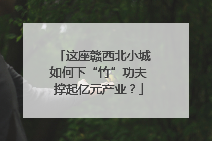 这座赣西北小城如何下“竹”功夫撑起亿元产业？