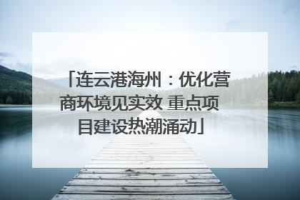连云港海州：优化营商环境见实效 重点项目建设热潮涌动