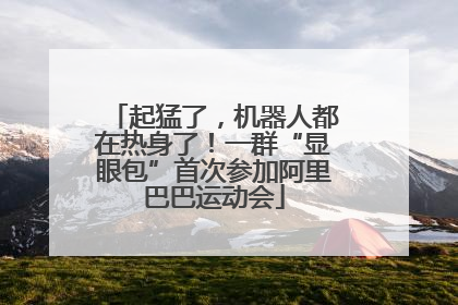 起猛了，机器人都在热身了！一群“显眼包”首次参加阿里巴巴运动会