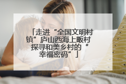 走进“全国文明村镇”庐山西海上畈村 探寻和美乡村的“幸福密码”