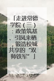 走进常德学院（三）：政策筑基、引凤来栖，锻造校城共享的“双师铁军”