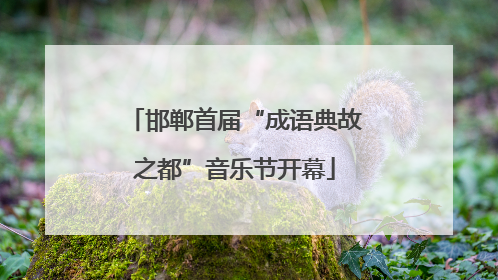 邯郸首届“成语典故之都”音乐节开幕