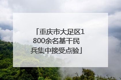 重庆市大足区1800余名基干民兵集中接受点验