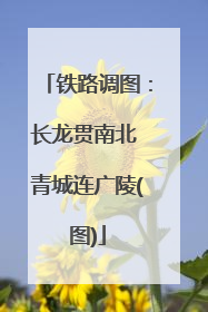 铁路调图：长龙贯南北 青城连广陵(图)