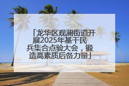 龙华区观澜街道开展2025年基干民兵集合点验大会，锻造高素质后备力量