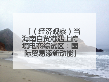 （经济观察）当海南自贸港遇上跨境电商综试区：国际贸易添新动能
