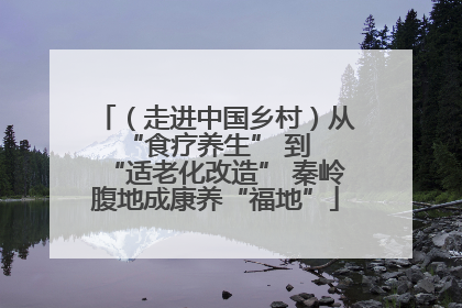 （走进中国乡村）从 “食疗养生” 到 “适老化改造” 秦岭腹地成康养“福地”