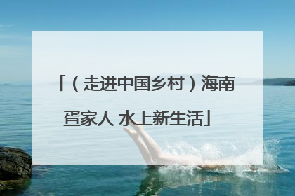（走进中国乡村）海南疍家人 水上新生活