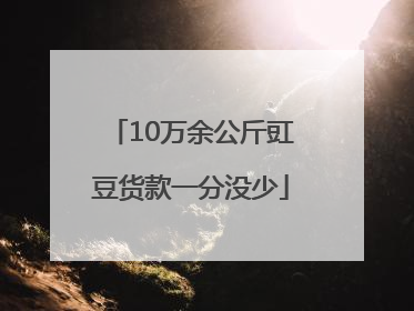 10万余公斤豇豆货款一分没少
