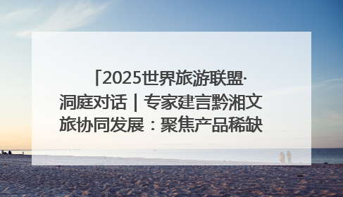 2025世界旅游联盟·洞庭对话｜专家建言黔湘文旅协同发展：聚焦产品稀缺性 深化区域经验共享