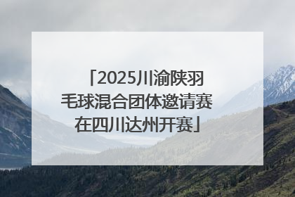 2025川渝陕羽毛球混合团体邀请赛在四川达州开赛